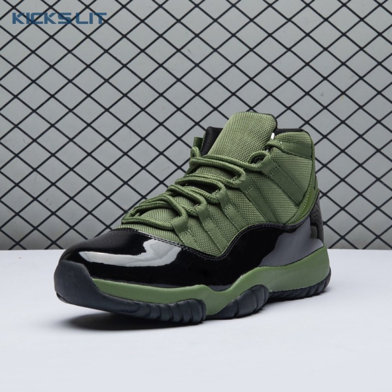 Air Jordan 11 Retro Army Green Black CT8012 300 Men's