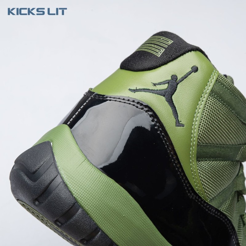 Air Jordan 11 Retro Army Green Black CT8012 300 Men's
