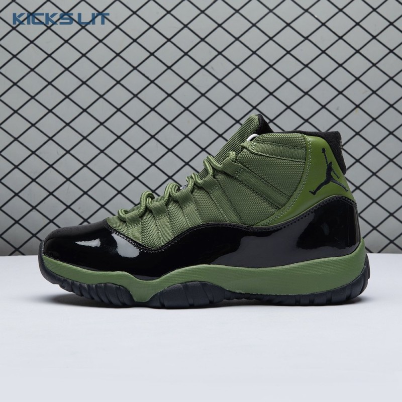 Air Jordan 11 Retro Army Green Black CT8012 300 Men's
