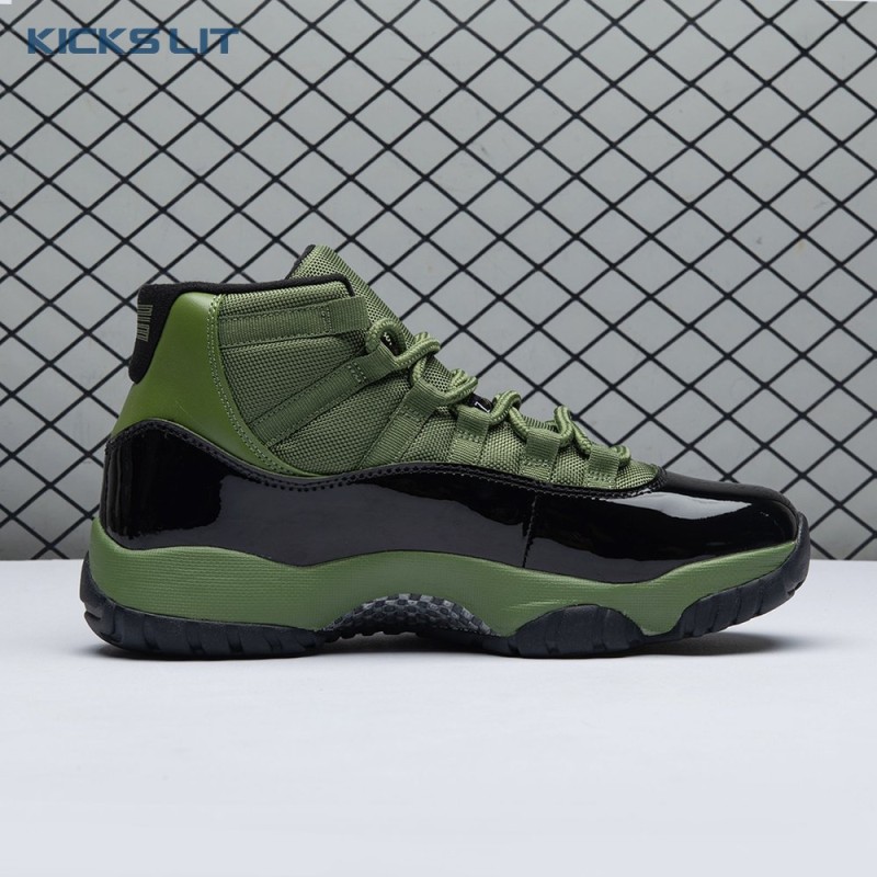 Air Jordan 11 Retro Army Green Black CT8012 300 Men's