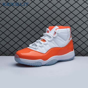 Air Jordan 11 Retro High 72-10 White Orange Men's