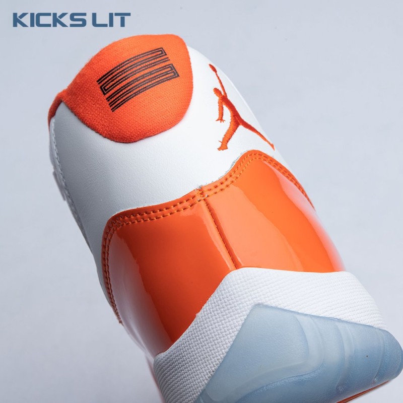 Air Jordan 11 Retro High 72-10 White Orange Men's