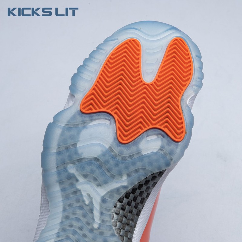 Air Jordan 11 Retro High 72-10 White Orange Men's