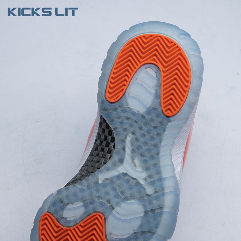 Air Jordan 11 Retro High 72-10 White Orange Men's