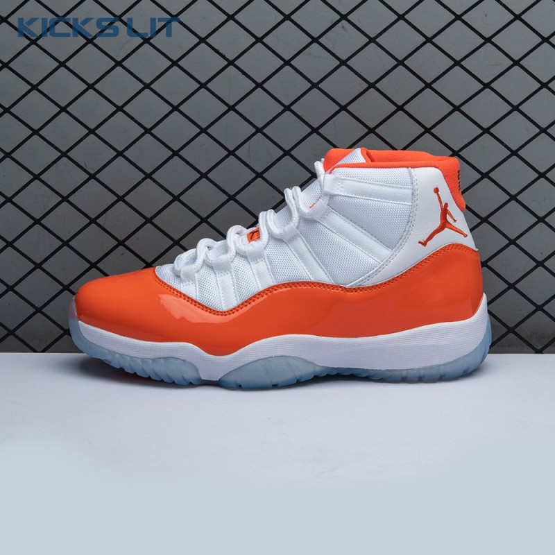 Air Jordan 11 Retro High 72-10 White Orange Men's