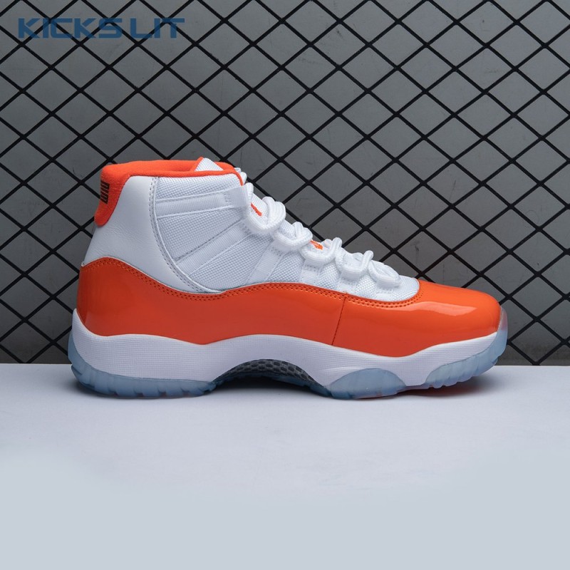 Air Jordan 11 Retro High 72-10 White Orange Men's