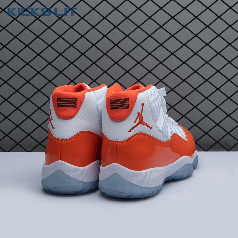 Air Jordan 11 Retro High 72-10 White Orange Men's