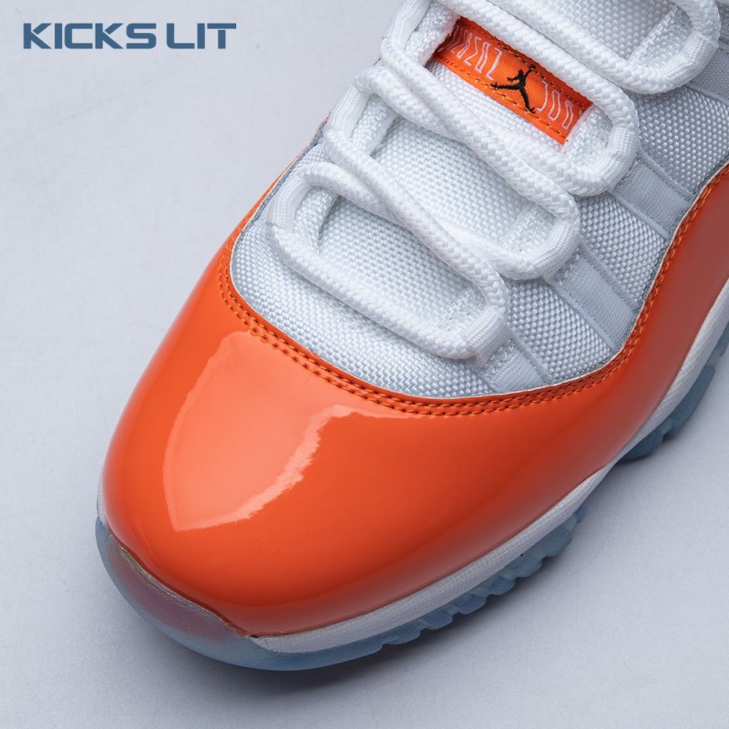 Air Jordan 11 Retro High 72-10 White Orange Men's