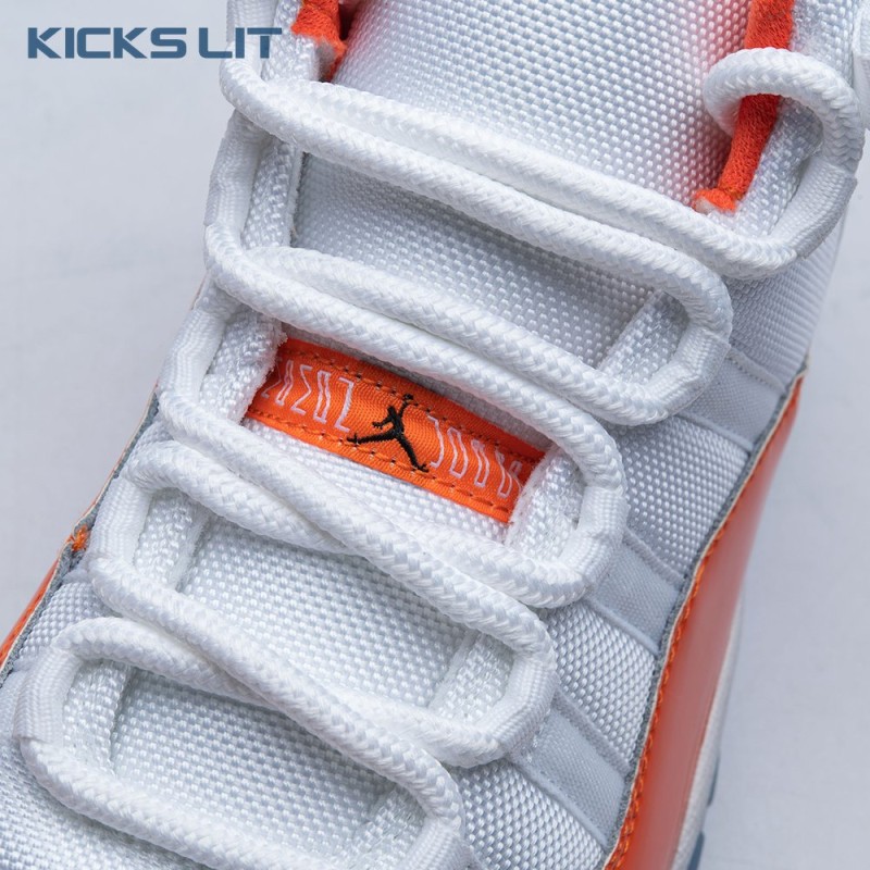 Air Jordan 11 Retro High 72-10 White Orange Men's