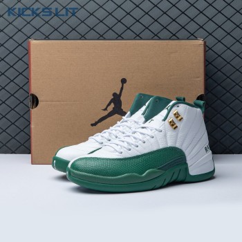 Air Jordan 12 White Green Men's