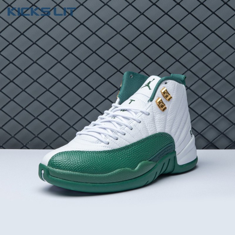 Air Jordan 12 White Green Men's