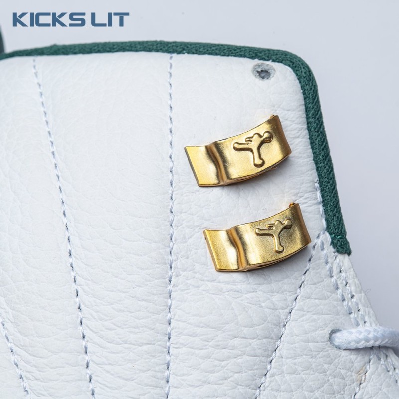 Air Jordan 12 White Green Men's