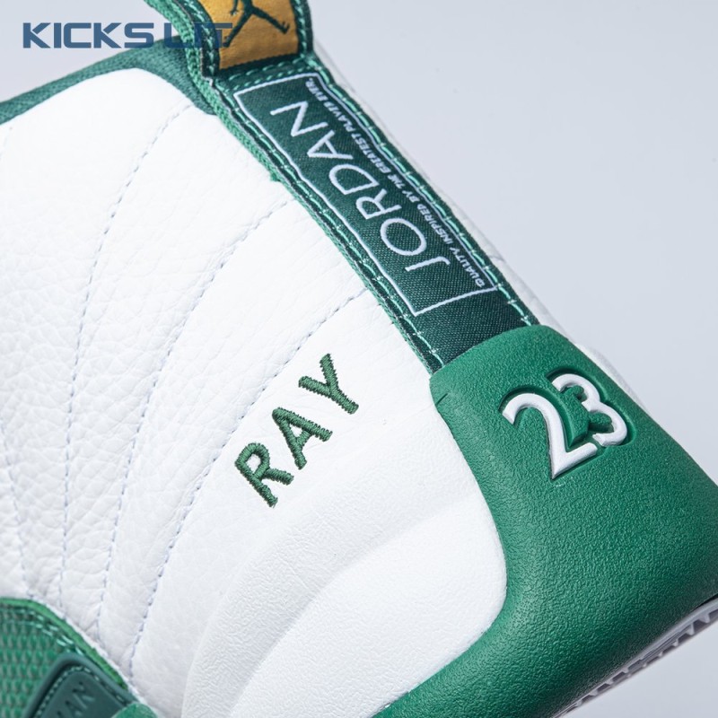 Air Jordan 12 White Green Men's