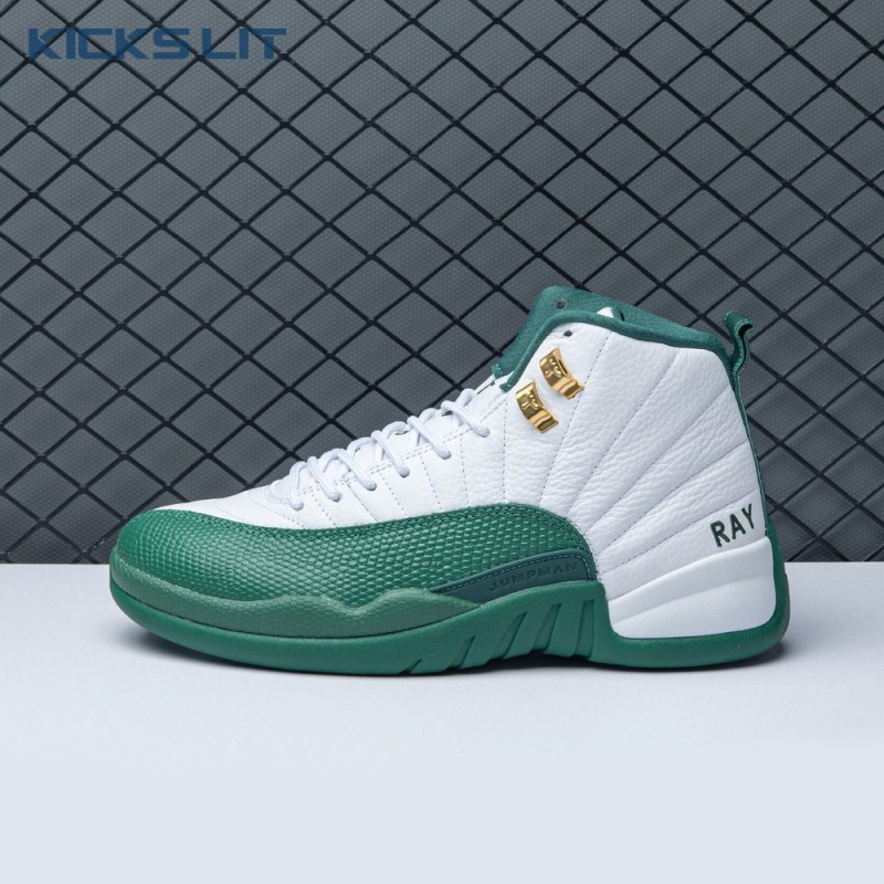 Air Jordan 12 White Green Men's