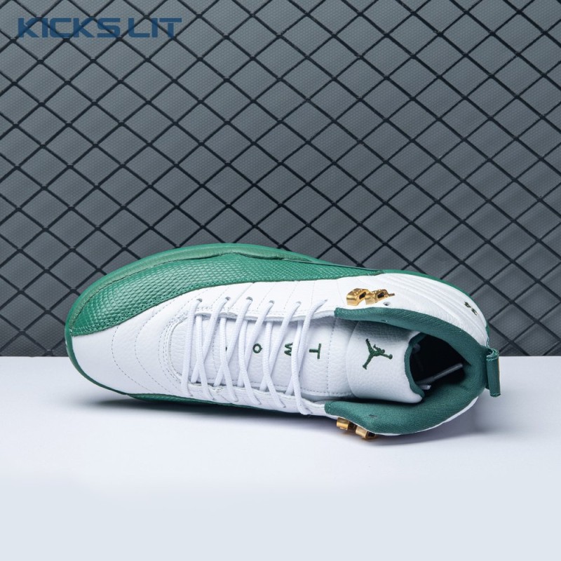 Air Jordan 12 White Green Men's
