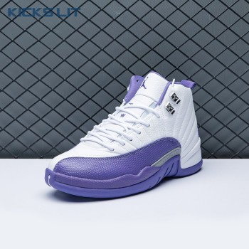 Air Jordan 12 White Purple Men's