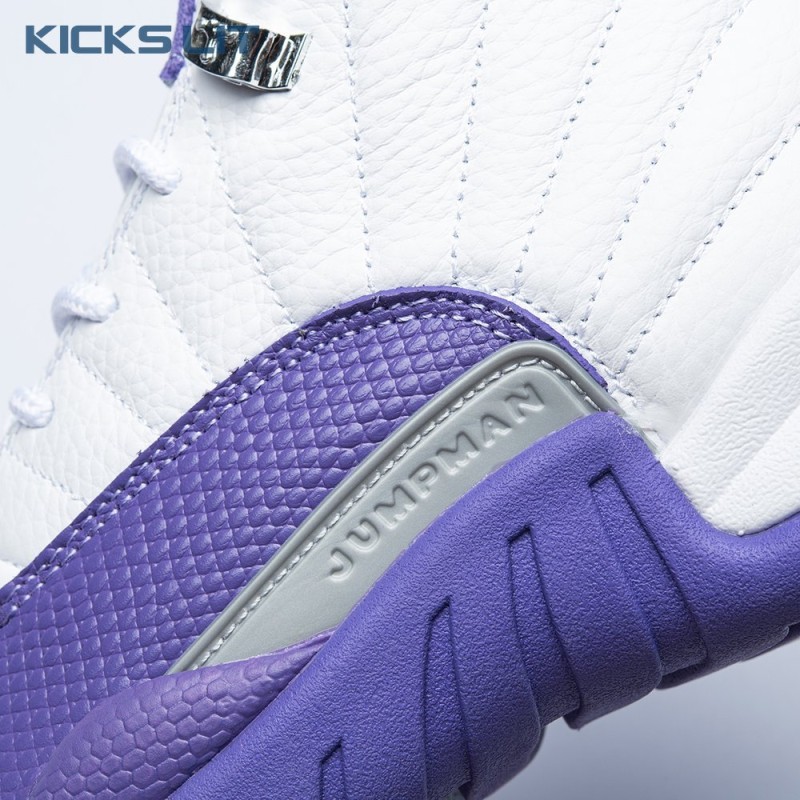 Air Jordan 12 White Purple Men's