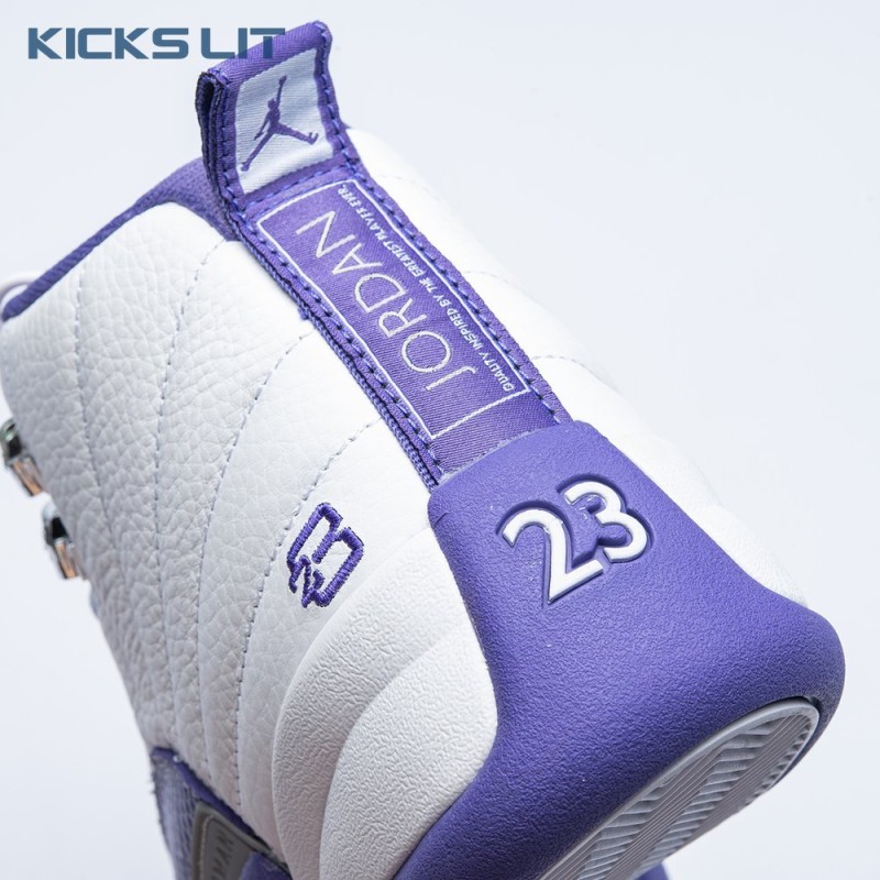 Air Jordan 12 White Purple Men's