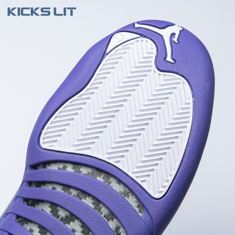 Air Jordan 12 White Purple Men's
