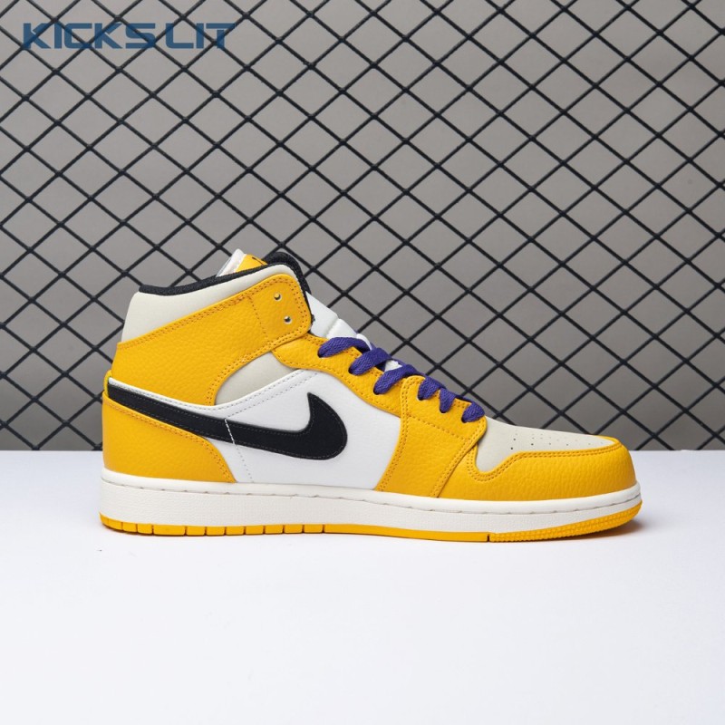 Air Jordan 1 Mid SE Lakers 852542-700 Unisex Air Jordan 1 Mid SE Lakers 852542-700 Unisex