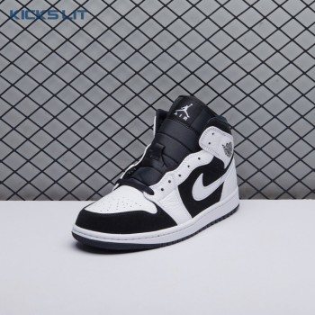 Air Jordan 1 Mid White Black Unisex
