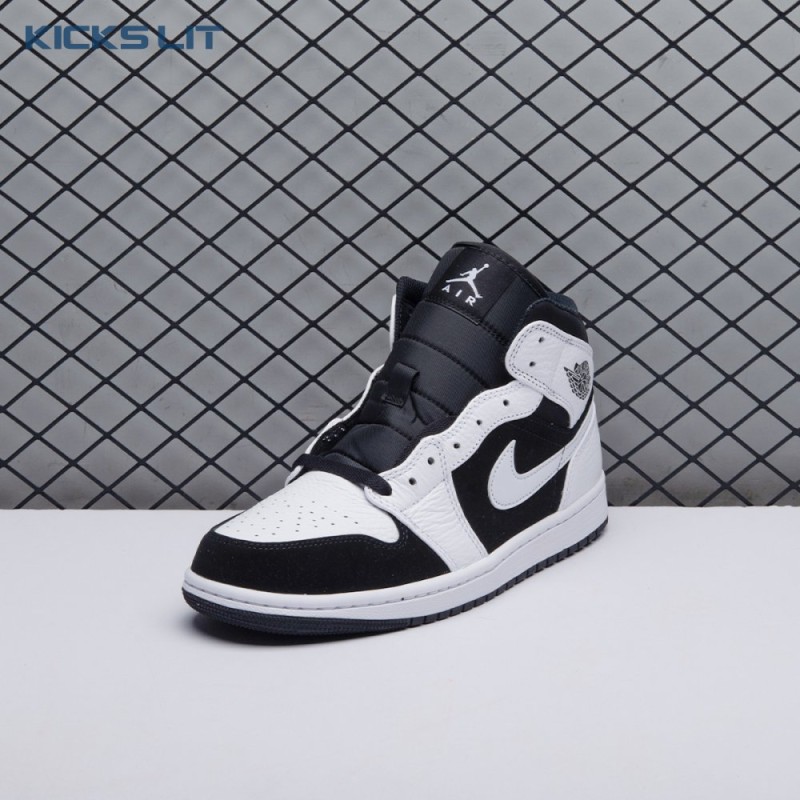 Air Jordan 1 Mid White Black Unisex Air Jordan 1 Mid White Black Unisex