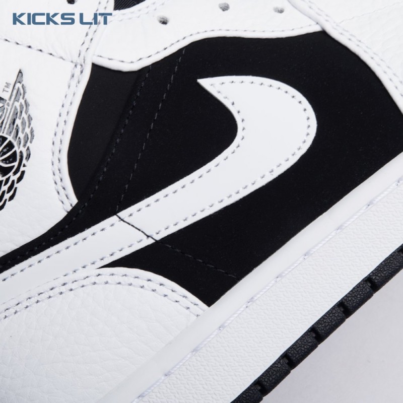 Air Jordan 1 Mid White Black Unisex Air Jordan 1 Mid White Black Unisex