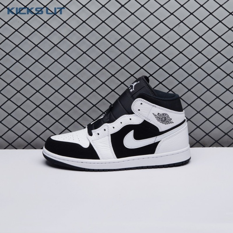 Air Jordan 1 Mid White Black Unisex Air Jordan 1 Mid White Black Unisex