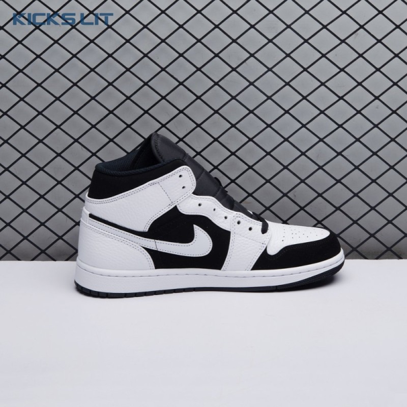 Air Jordan 1 Mid White Black Unisex Air Jordan 1 Mid White Black Unisex