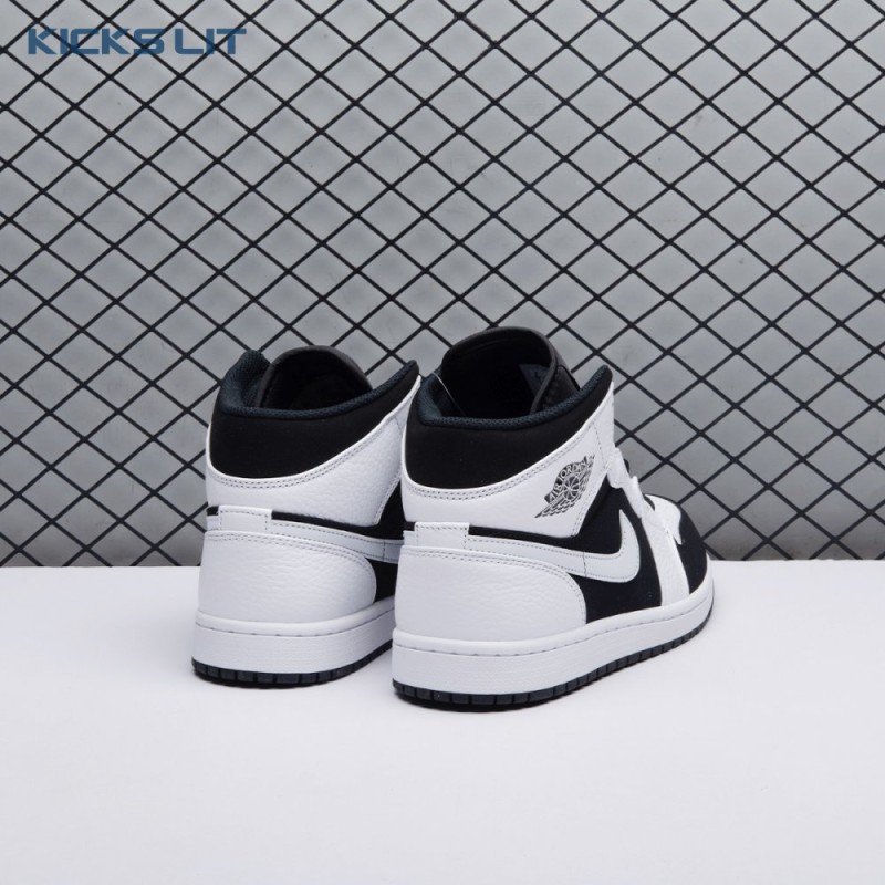 Air Jordan 1 Mid White Black Unisex Air Jordan 1 Mid White Black Unisex