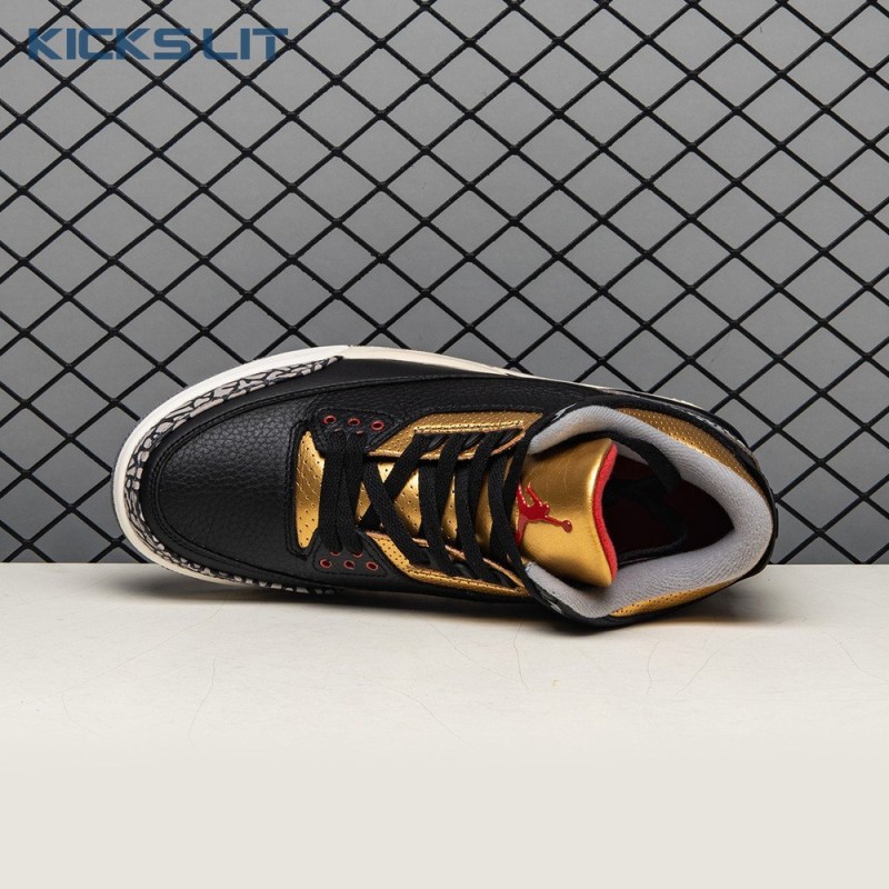 Air Jordan 3 Black Gold Men's Air Jordan 3 Black Gold Men's