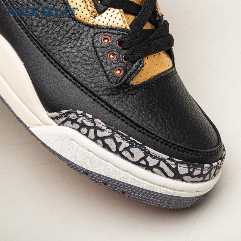 Air Jordan 3 Black Gold Men's Air Jordan 3 Black Gold Men's