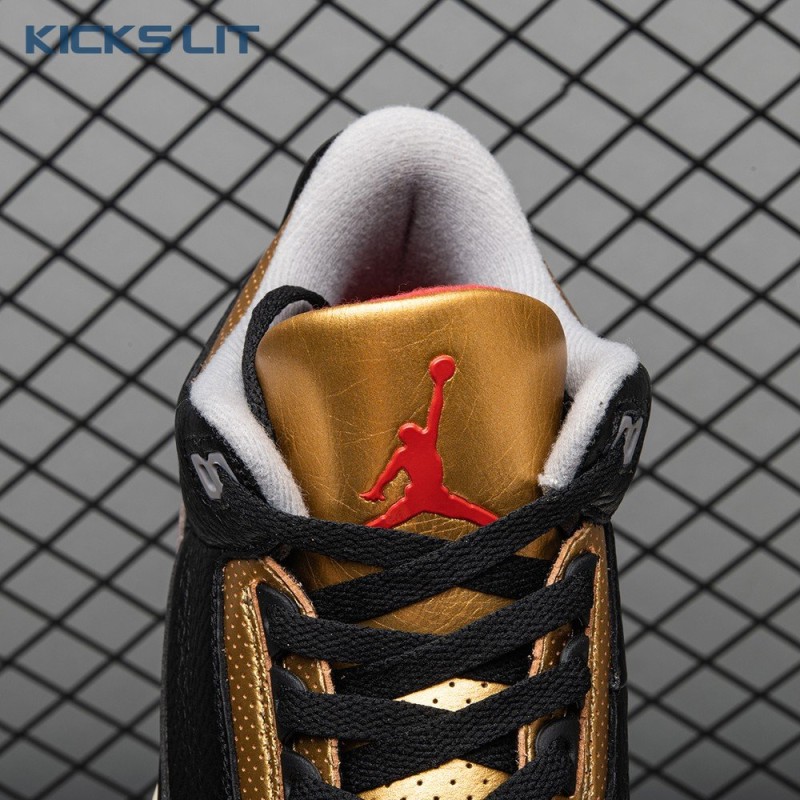 Air Jordan 3 Black Gold Men's Air Jordan 3 Black Gold Men's