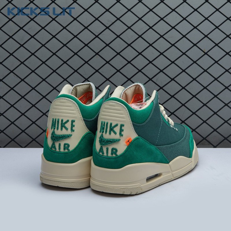 Air Jordan 3 Retro Bicoastal Black Malachite Fossil FZ7974-300 Unisex Air Jordan 3 Retro Bicoastal Black Malachite Fossil FZ7974-300 Unisex