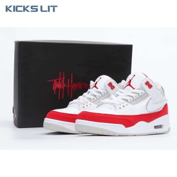 Air Jordan 3 Retro Tinker White University Red Men's Air Jordan 3 Retro Tinker White University Red Men's