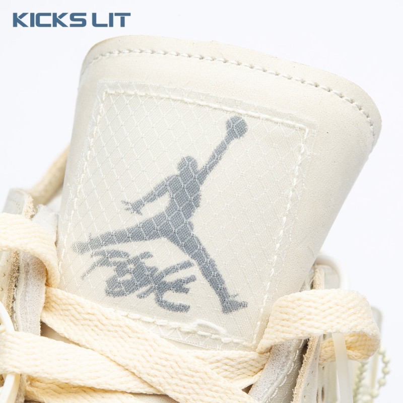 Air Jordan 4 RERO x Off-White AJ4 OW Sail Unisex