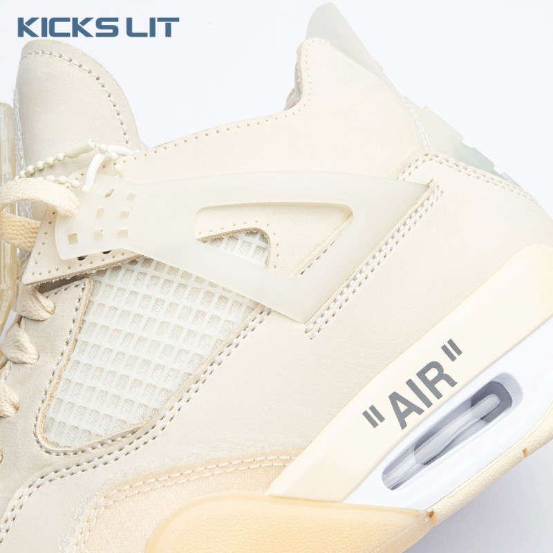 Air Jordan 4 RERO x Off-White AJ4 OW Sail Unisex