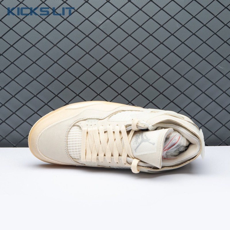 Air Jordan 4 RERO x Off-White AJ4 OW Sail Unisex