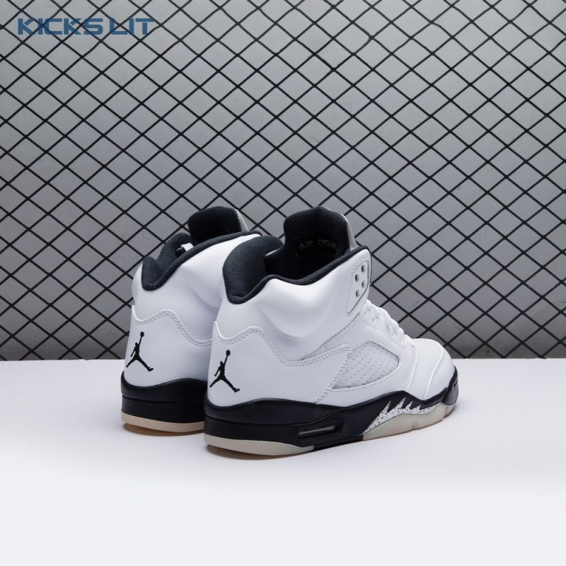Air Jordan 5 White and Black DD0587 110 Men's Air Jordan 5 White and Black DD0587 110 Men's