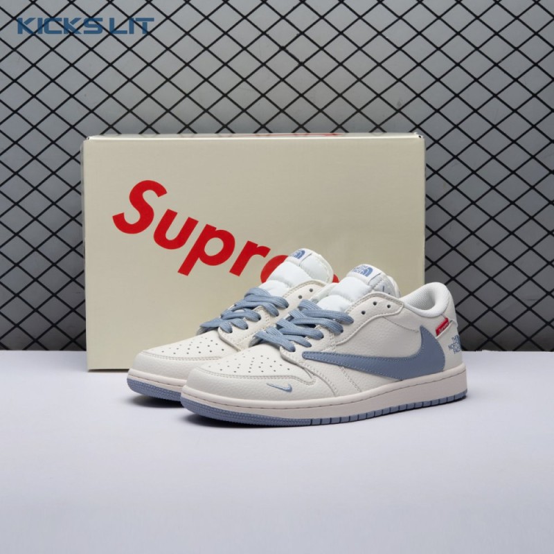 Travis Scott X Fragment Design X Air Jordan 1 Low OG SP DIY1688-007 Unisex