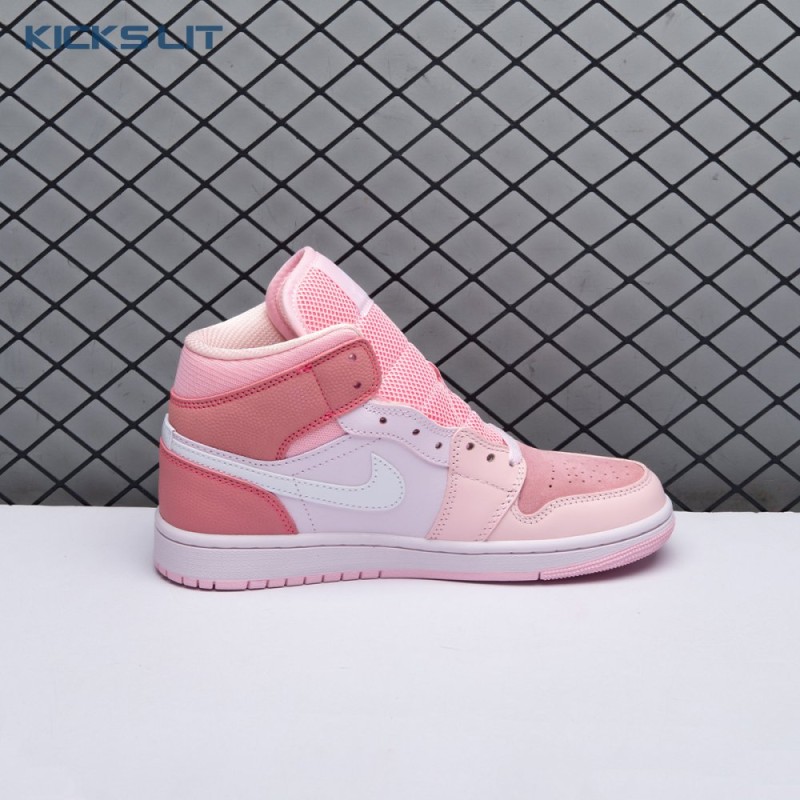 Jordan 1 Mid Digital Pink CW5379-600 Women's Jordan 1 Mid Digital Pink CW5379-600 Women's