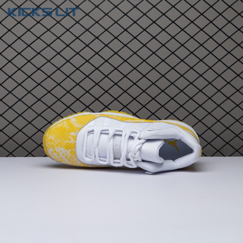 Jordan 11 Retro Low Tour Yellow Snakeskin AH7860-107 Men's