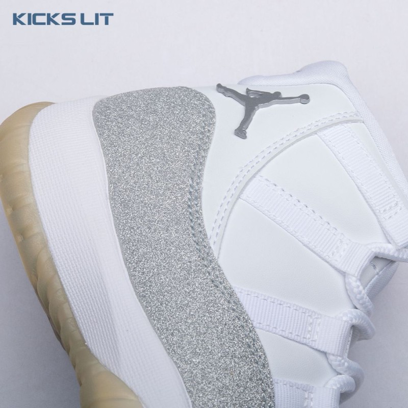 Jordan 11 Retro White Metallic Silver AR0715-100 Unisex Jordan 11 Retro White Metallic Silver AR0715-100 Unisex