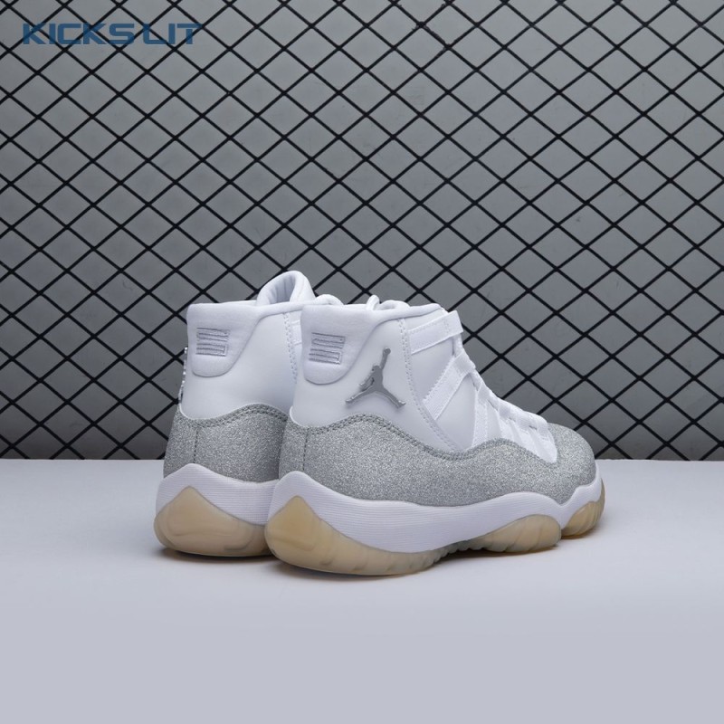 Jordan 11 Retro White Metallic Silver AR0715-100 Unisex Jordan 11 Retro White Metallic Silver AR0715-100 Unisex