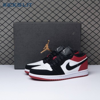 Jordan 1 Low Black Toe 553558-116 Unisex