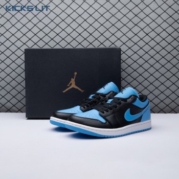 Jordan 1 Low Black University Blue 553558-041 Unisex Jordan 1 Low Black University Blue 553558-041 Unisex