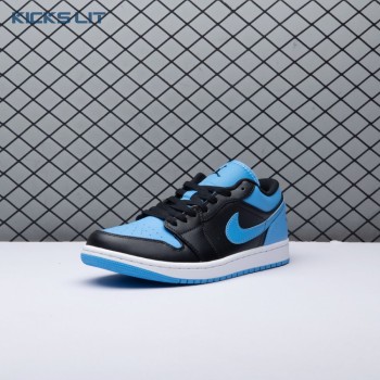 Jordan 1 Low Black University Blue 553558-041 Unisex Jordan 1 Low Black University Blue 553558-041 Unisex