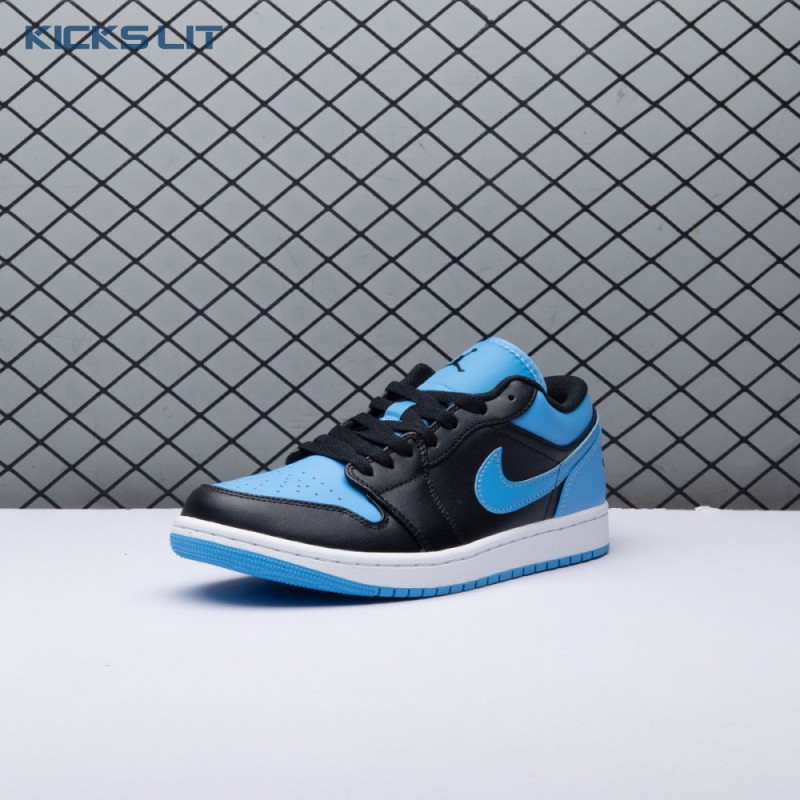 Jordan 1 Low Black University Blue 553558-041 Unisex Jordan 1 Low Black University Blue 553558-041 Unisex