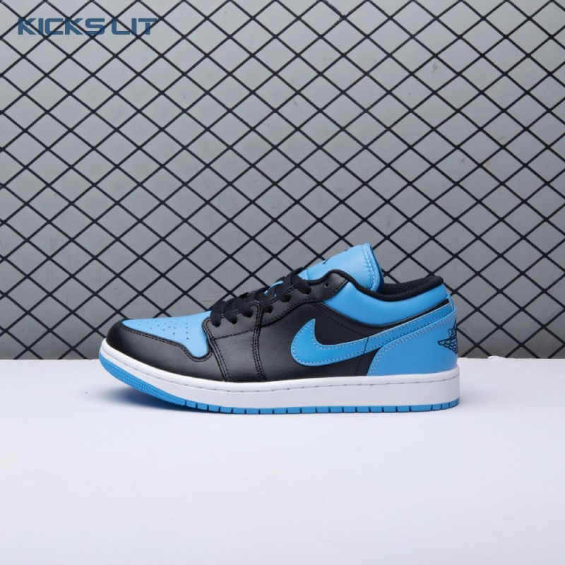 Jordan 1 Low Black University Blue 553558-041 Unisex Jordan 1 Low Black University Blue 553558-041 Unisex