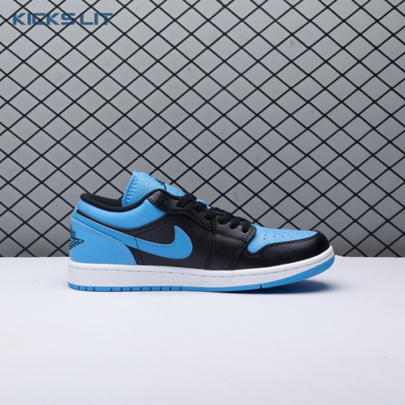 Jordan 1 Low Black University Blue 553558-041 Unisex Jordan 1 Low Black University Blue 553558-041 Unisex